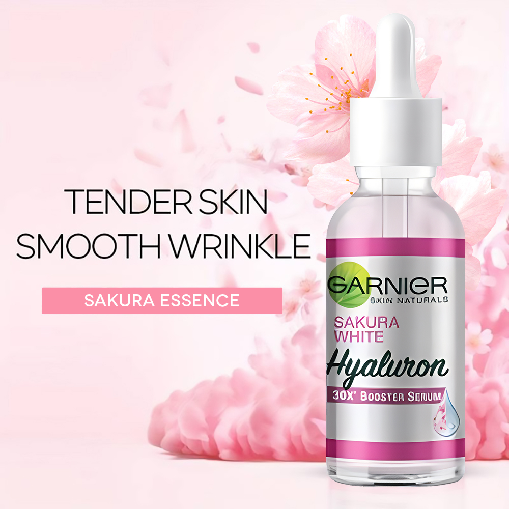 Skincare Glowing - Garn nier soro rosa sakura brilho