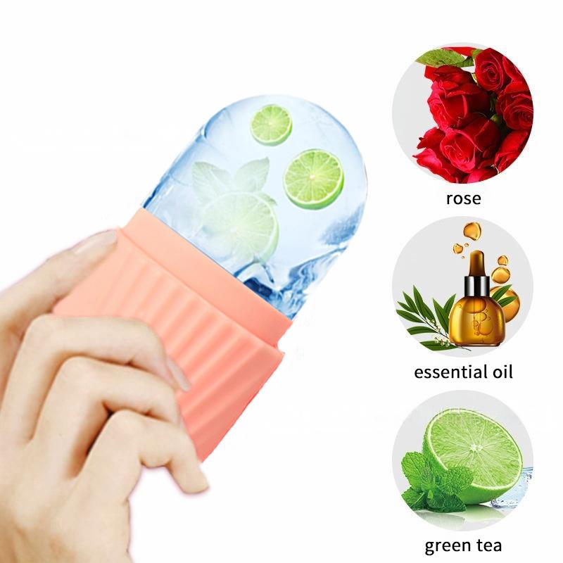 Skincare Scora - Formas de Silicone para Gelo, Massageador