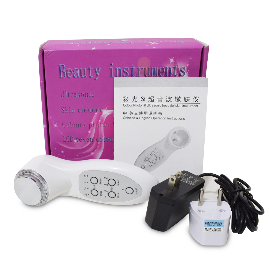 Skincare Scora - 3mhz ultra-sônico rosto massageador 7 led