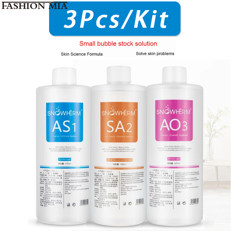 Skincare Oil Control - 3 pçs/1200ml solução aqua peel as1