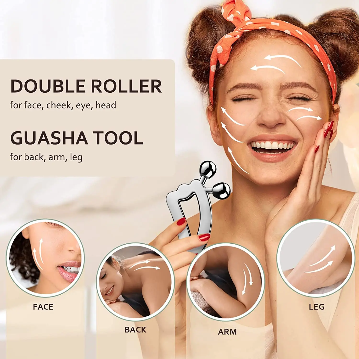Rolo facial 3D e ferramenta Gu - Skincare Scora avaliação e preço